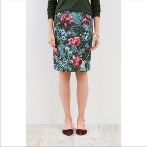 J. Jill | Ponte Floral Skirt - Rose Tapestry NWT